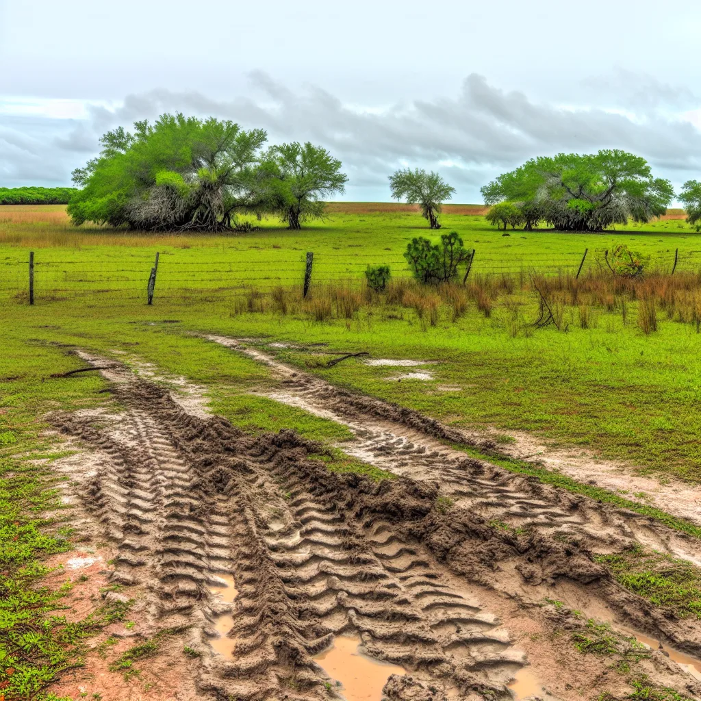 Rural acreage with open grassland and conifer forest in Cape Coral, Florida