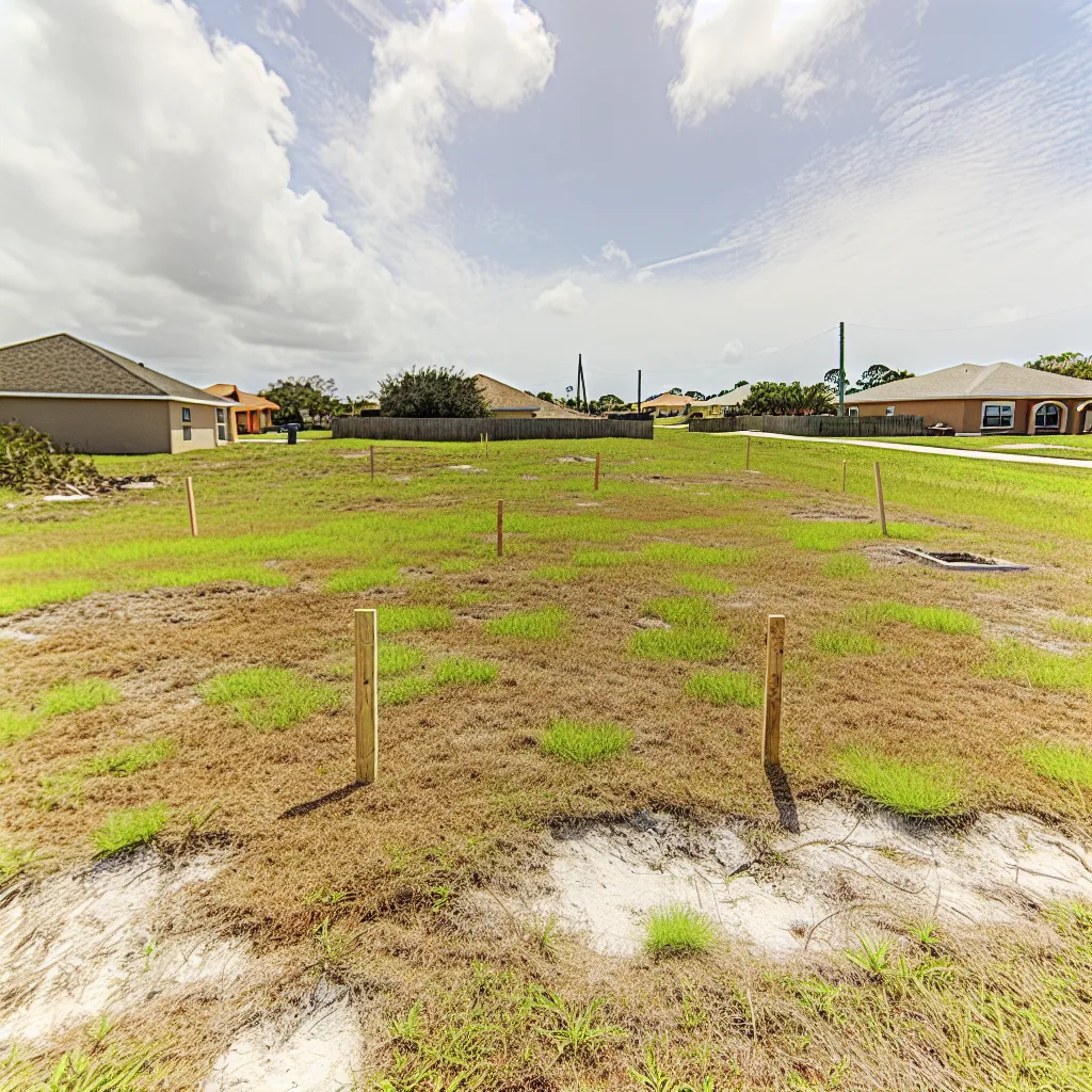 Cleared vacant residential lot for sale in Brevard County, Florida