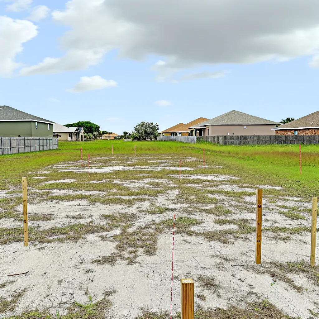 Cleared vacant residential lot for sale in Charlotte County, Florida