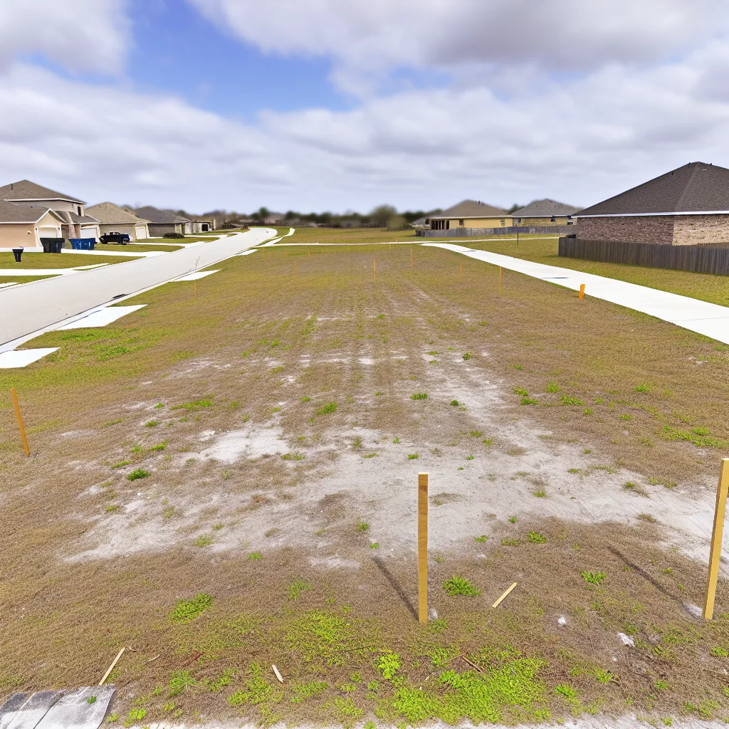 Cleared vacant residential lot for sale in Lakeland, Florida
