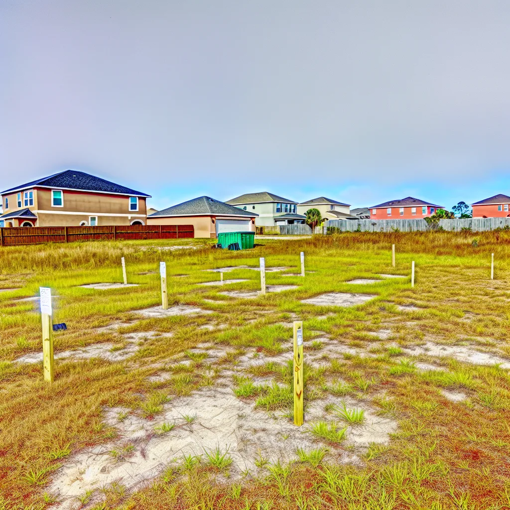 Cleared vacant residential lot for sale in New Port Richey, Florida
