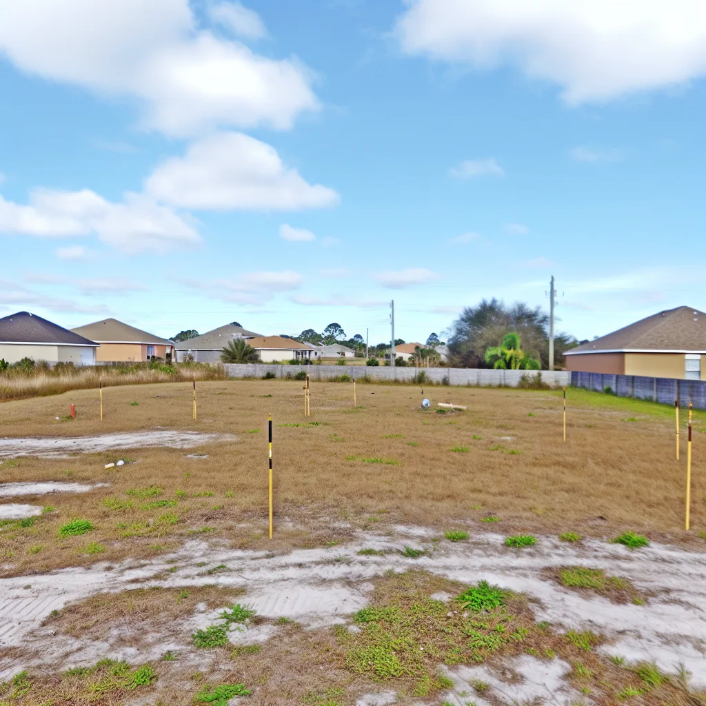 Cleared vacant residential lot for sale in Pasco County, Florida
