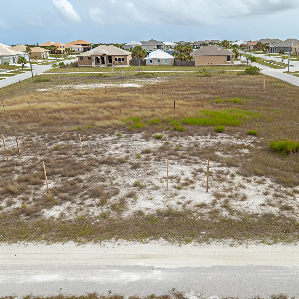 Cleared vacant residential lot for sale in Punta Gorda, Florida
