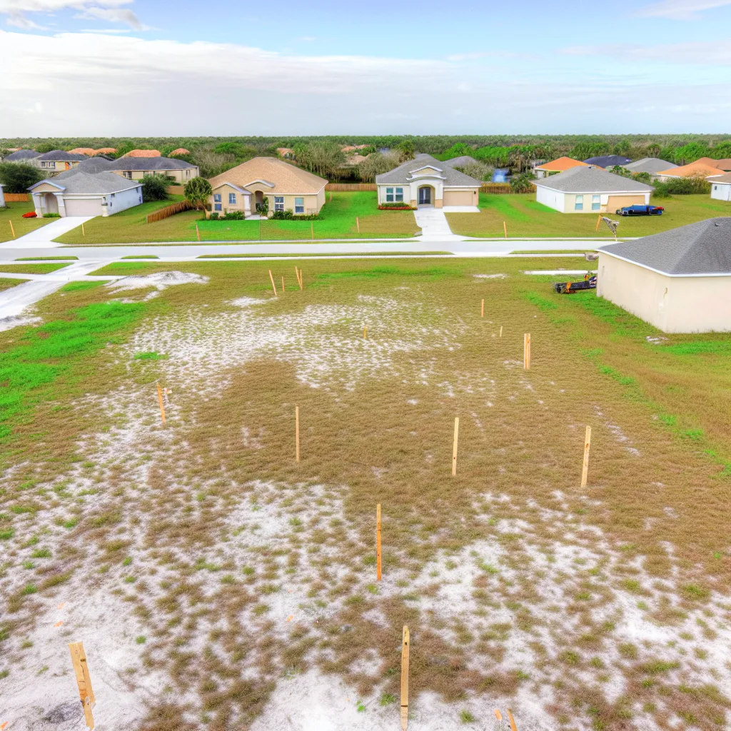 Cleared vacant residential lot for sale in Putnam County, Florida