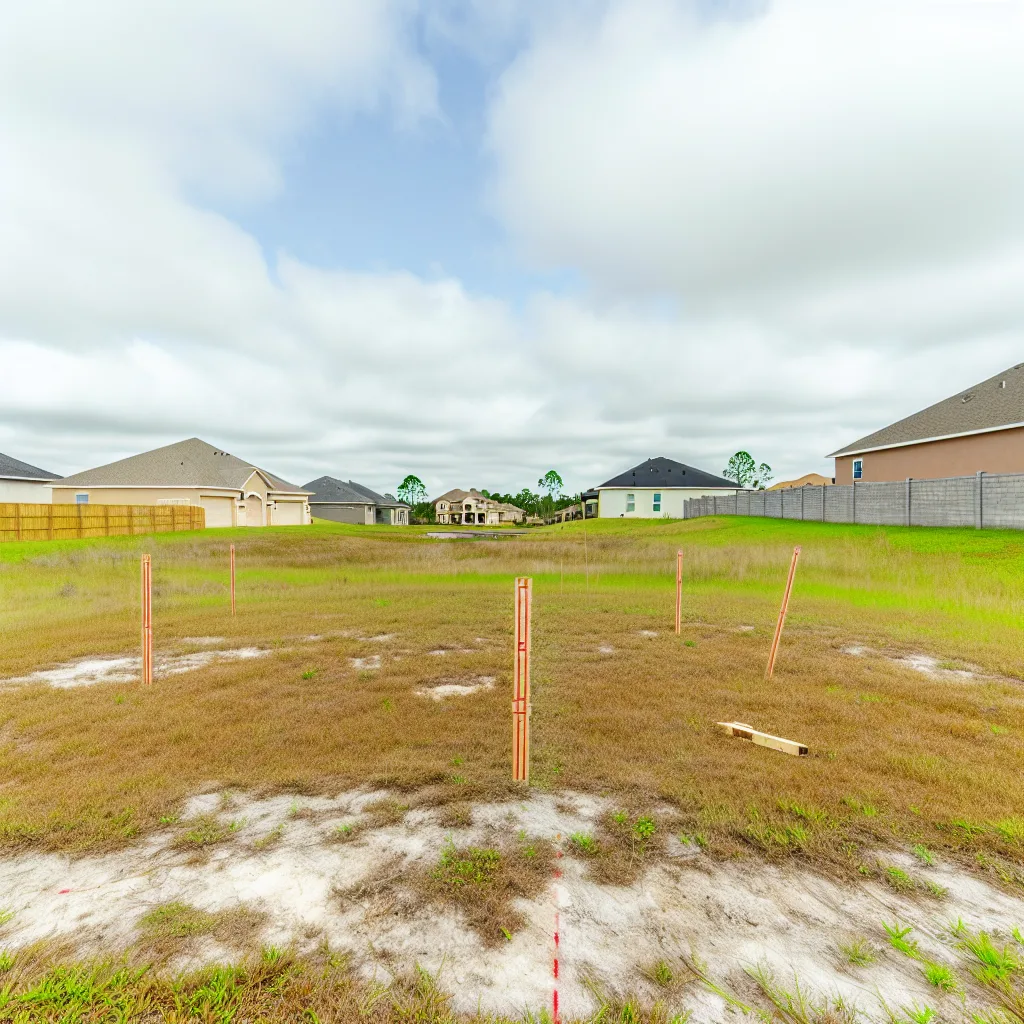 Cleared vacant residential lot for sale in Volusia County, Florida